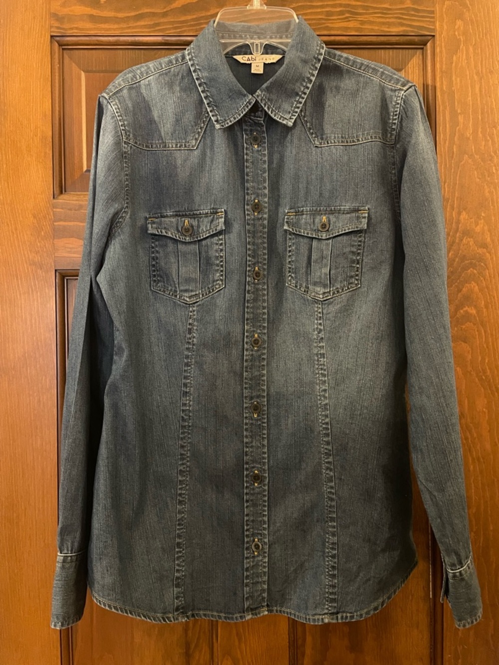 CAbi McQueen Denim Shirt Sz M